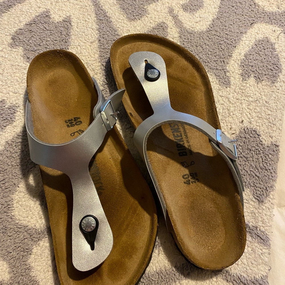Birkenstock Silver Sandals